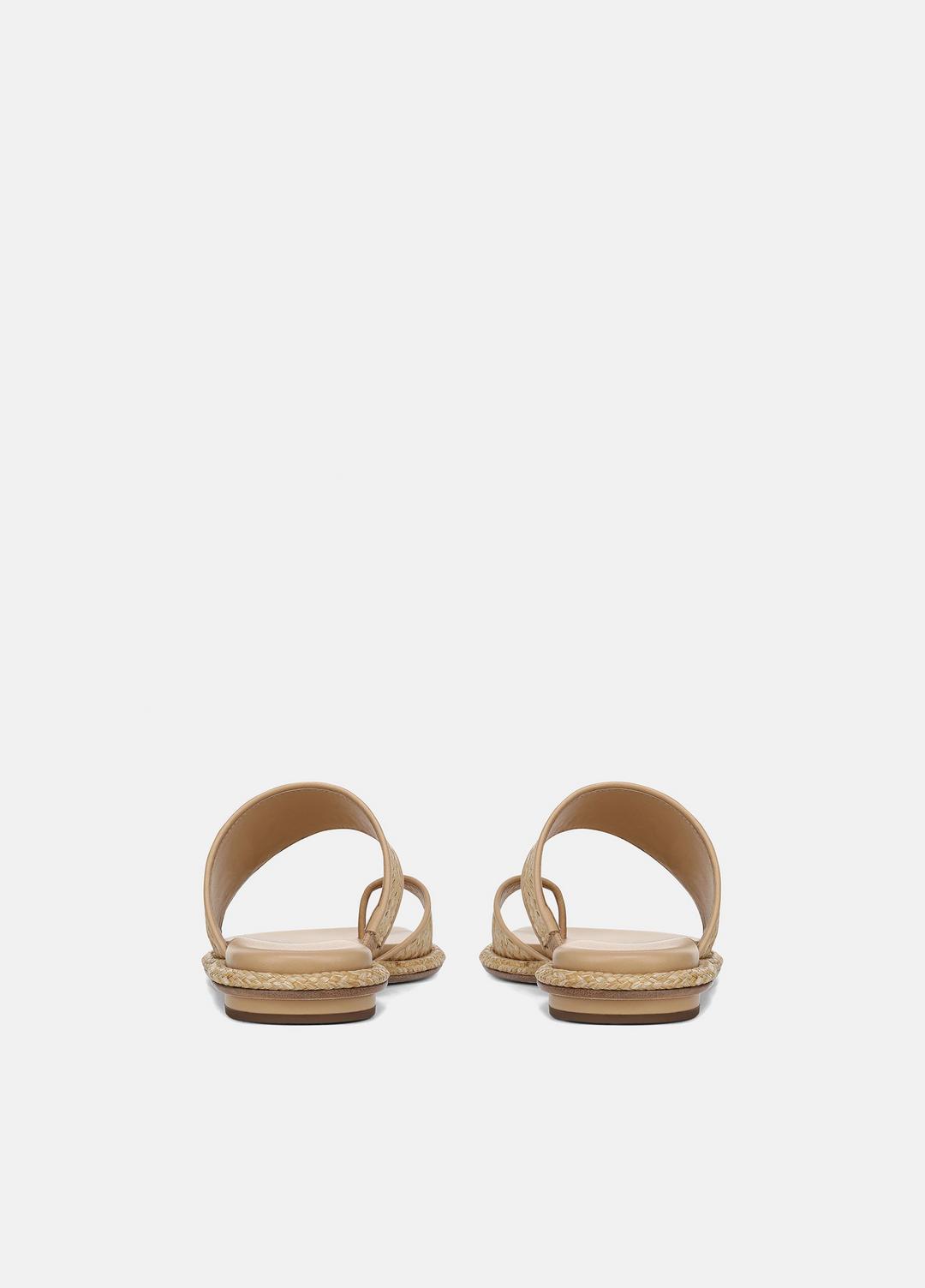 Lukas Raffia Sandal in Shoes - TOASTED WHEAT | VINCE Sale