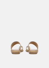 Lukas Raffia Sandal in Shoes - TOASTED WHEAT | VINCE Sale
