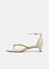 Siri Leather Heeled Sandal in Shoes - FLAX/HERBARIA | VINCE Sale