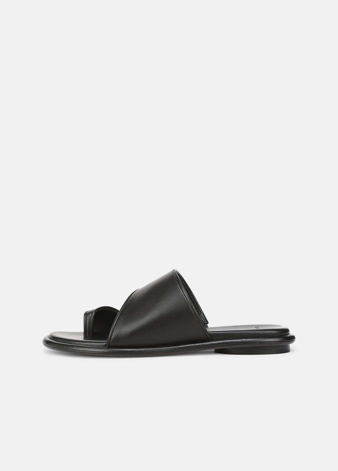Lukas Leather Sandal in Shoes - BLACK | VINCE Sale