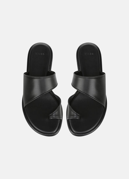 Lukas Leather Sandal in Shoes - BLACK | VINCE Sale