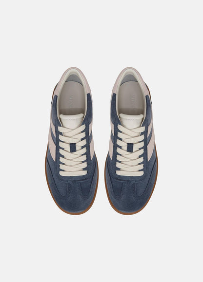 Oasis Suede & Leather Sneaker in Shoes - HUNTINGTON BLUE/POWDER PINK | VINCE Sale