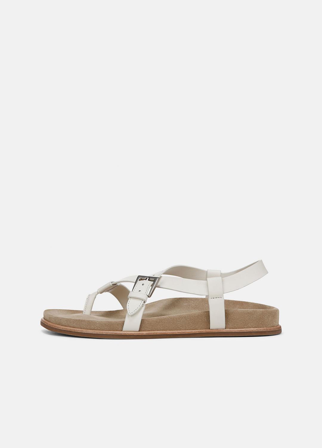 Franca Leather Sandal in Shoes - MILK | VINCE Sale