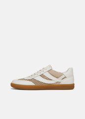 Oasis Netting & Leather Sneaker in Shoes - MILK/MACADEMIA | VINCE Sale