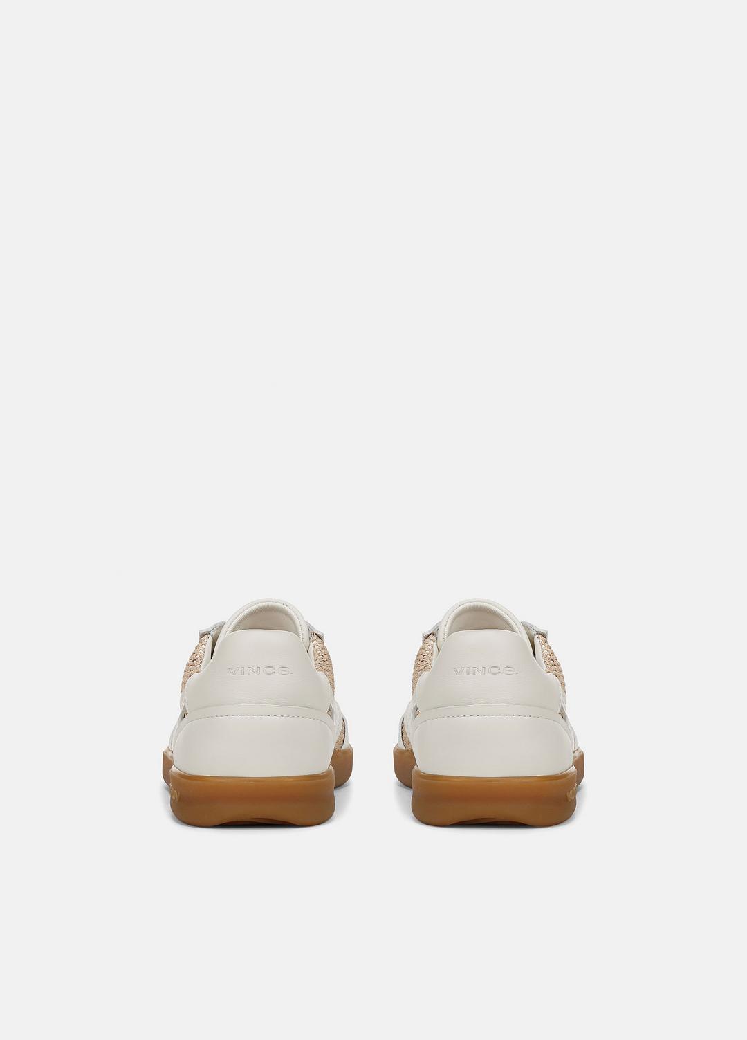 Oasis Netting & Leather Sneaker in Shoes - MILK/MACADEMIA | VINCE Sale
