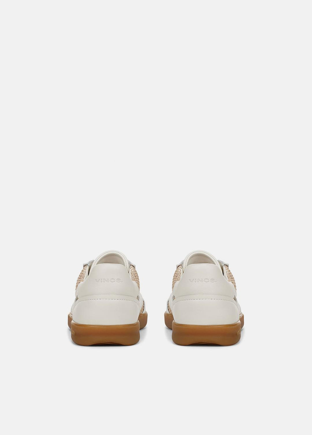 Oasis Netting & Leather Sneaker in Shoes - MILK/MACADEMIA | VINCE Sale