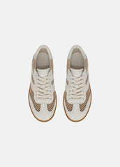 Oasis Netting & Leather Sneaker in Shoes - MILK/MACADEMIA | VINCE Sale