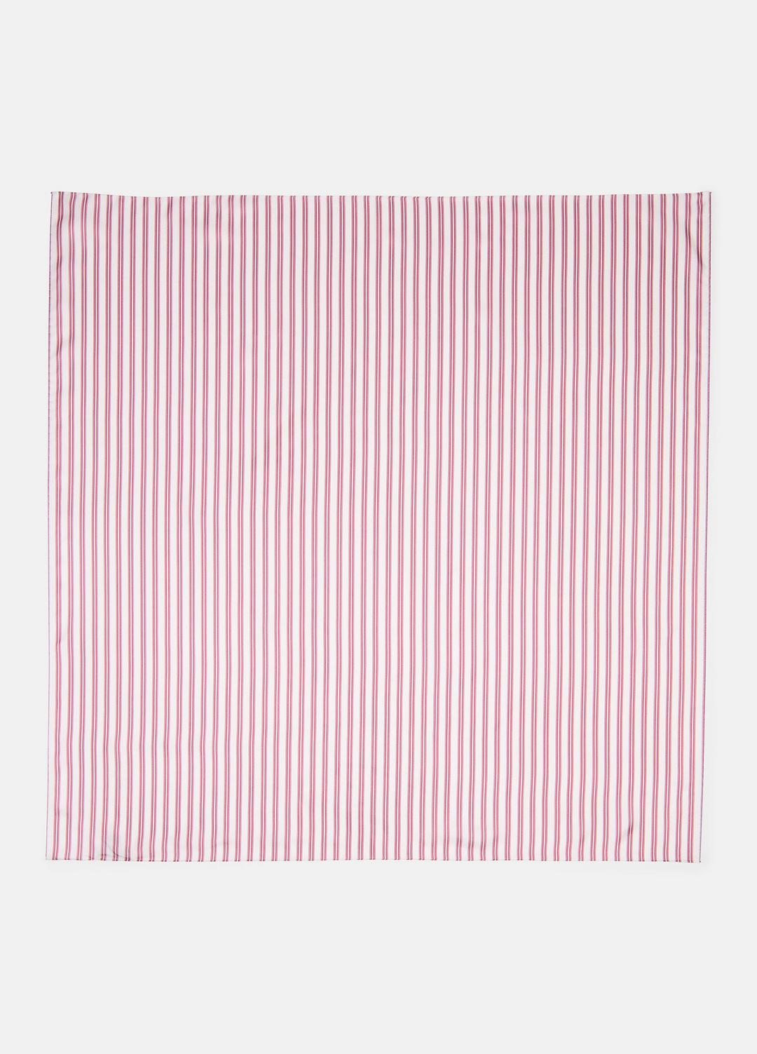 Till Stripe Silk Scarf in Accessories - PEONY WOOD/OFF WHITE | VINCE Sale