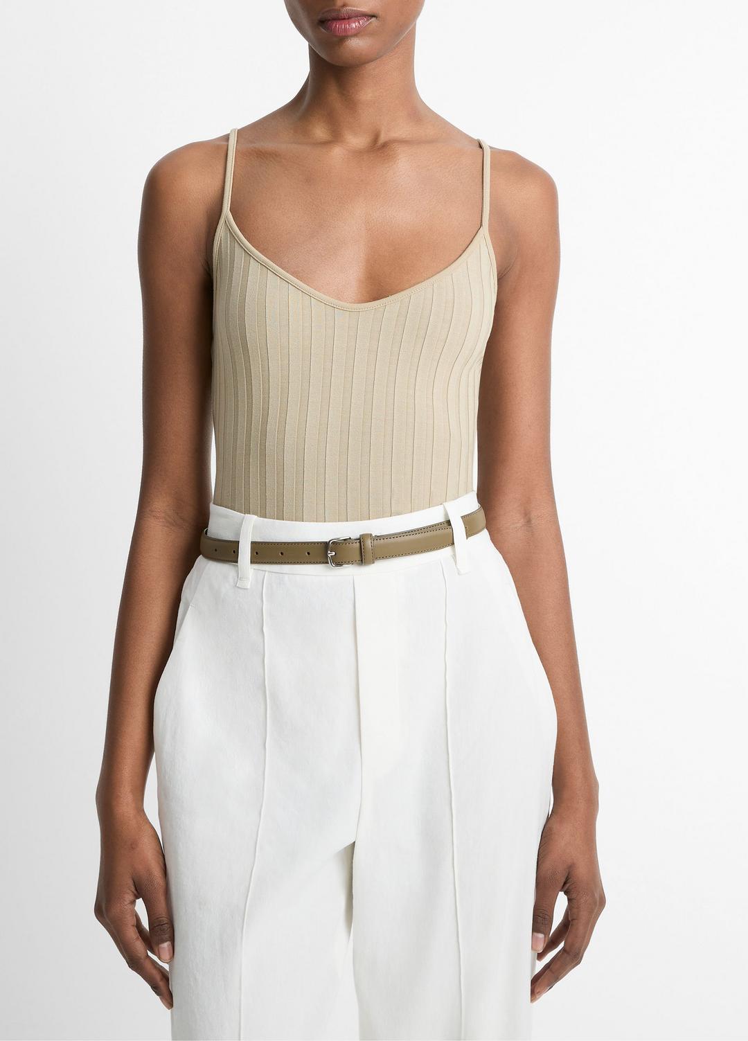 Ribbed V-Neck Camisole in Shirts & Tees - MOJAVE | VINCE Sale