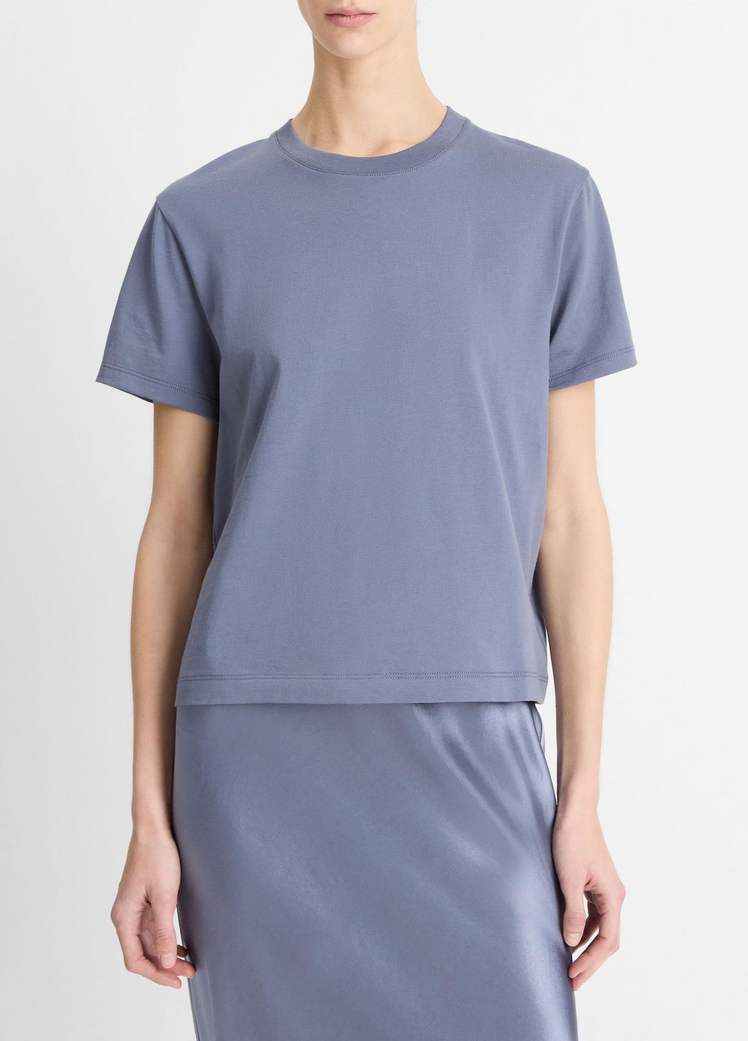 Pima Cotton Crew Neck T-Shirt in Shirts & Tees - MAUVE THISTLE | VINCE Sale