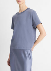 Pima Cotton Crew Neck T-Shirt in Shirts & Tees - MAUVE THISTLE | VINCE Sale