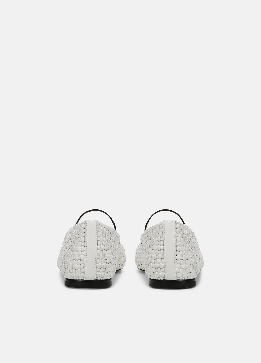 Vivian Leather Mary Jane Flat in Shoes - WHITE | VINCE Sale