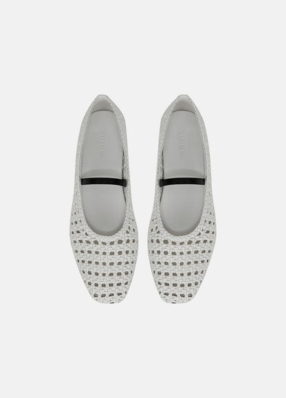 Vivian Leather Mary Jane Flat in Shoes - WHITE | VINCE Sale