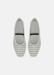 Vivian Leather Mary Jane Flat in Shoes - WHITE | VINCE Sale
