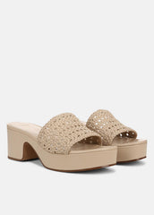 Margo Woven Leather Platform Sandal in Shoes - BIRCH SAND | VINCE Sale