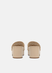 Margo Woven Leather Platform Sandal in Shoes - BIRCH SAND | VINCE Sale