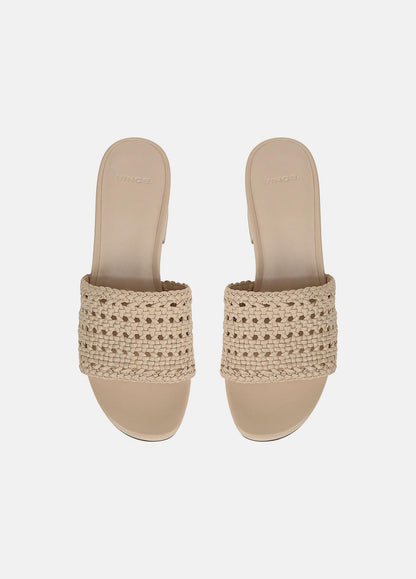 Margo Woven Leather Platform Sandal in Shoes - BIRCH SAND | VINCE Sale