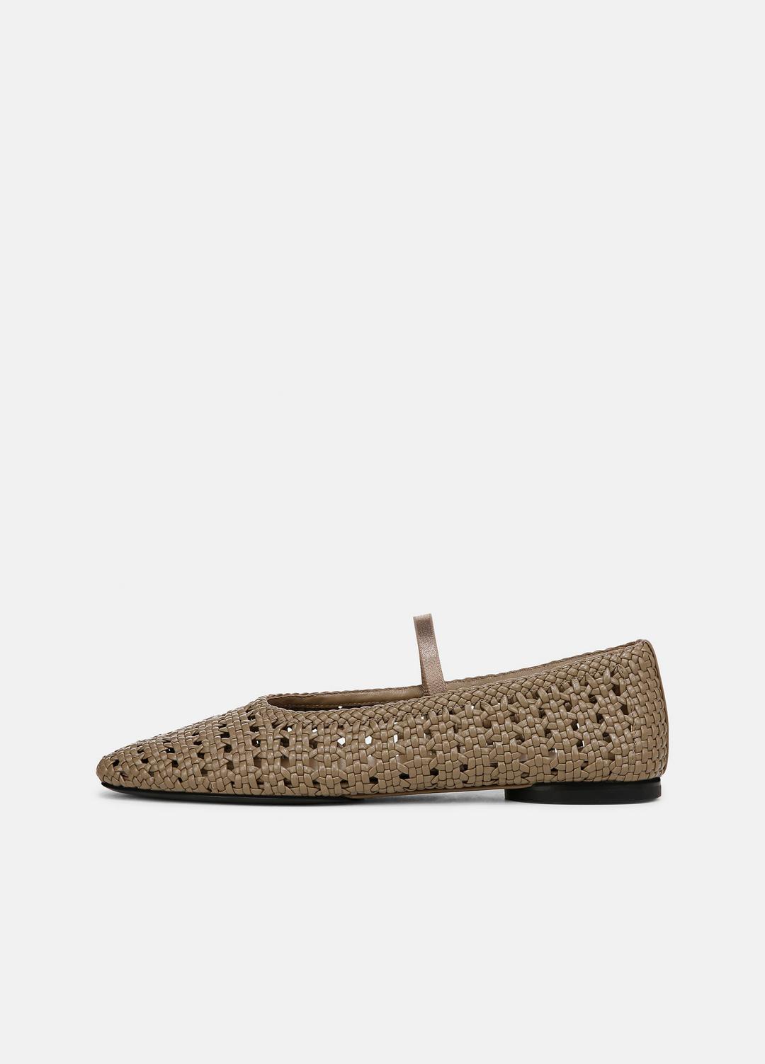 Vivian Leather Mary Jane Flat in Shoes - SAND SHELL | VINCE Sale
