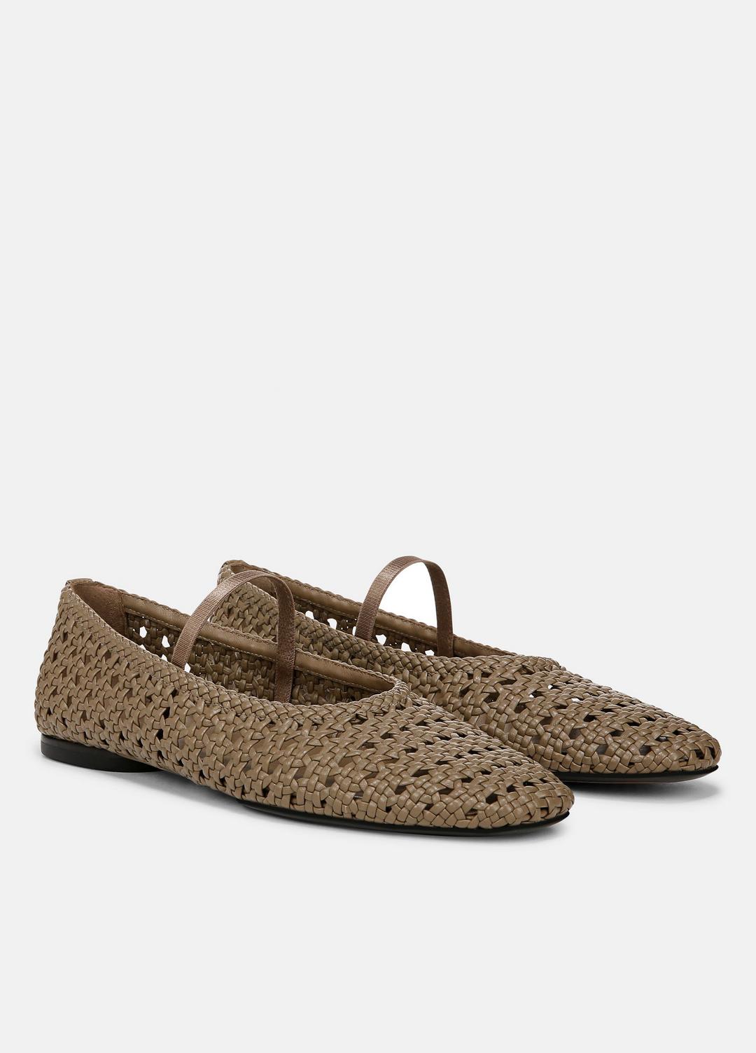 Vivian Leather Mary Jane Flat in Shoes - SAND SHELL | VINCE Sale