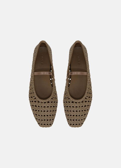 Vivian Leather Mary Jane Flat in Shoes - SAND SHELL | VINCE Sale