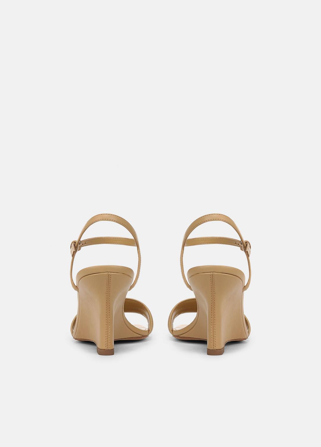 Prema Leather Wedge Sandal in Shoes - LIGHT SABLE | VINCE Sale