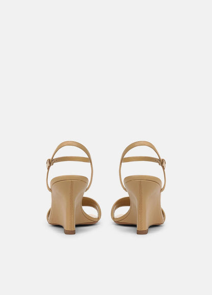 Prema Leather Wedge Sandal in Shoes - LIGHT SABLE | VINCE Sale
