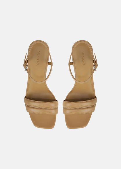 Prema Leather Wedge Sandal in Shoes - LIGHT SABLE | VINCE Sale