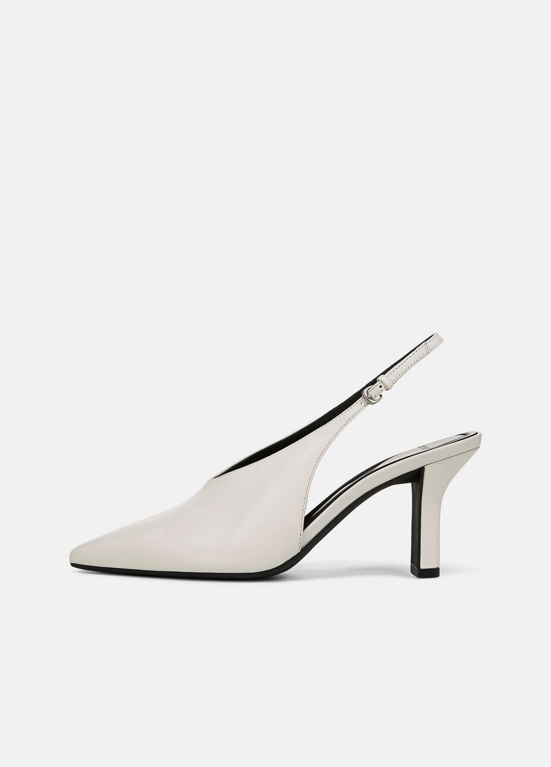 Devi Leather Slingback Pump in Shoes - MILK | VINCE Sale