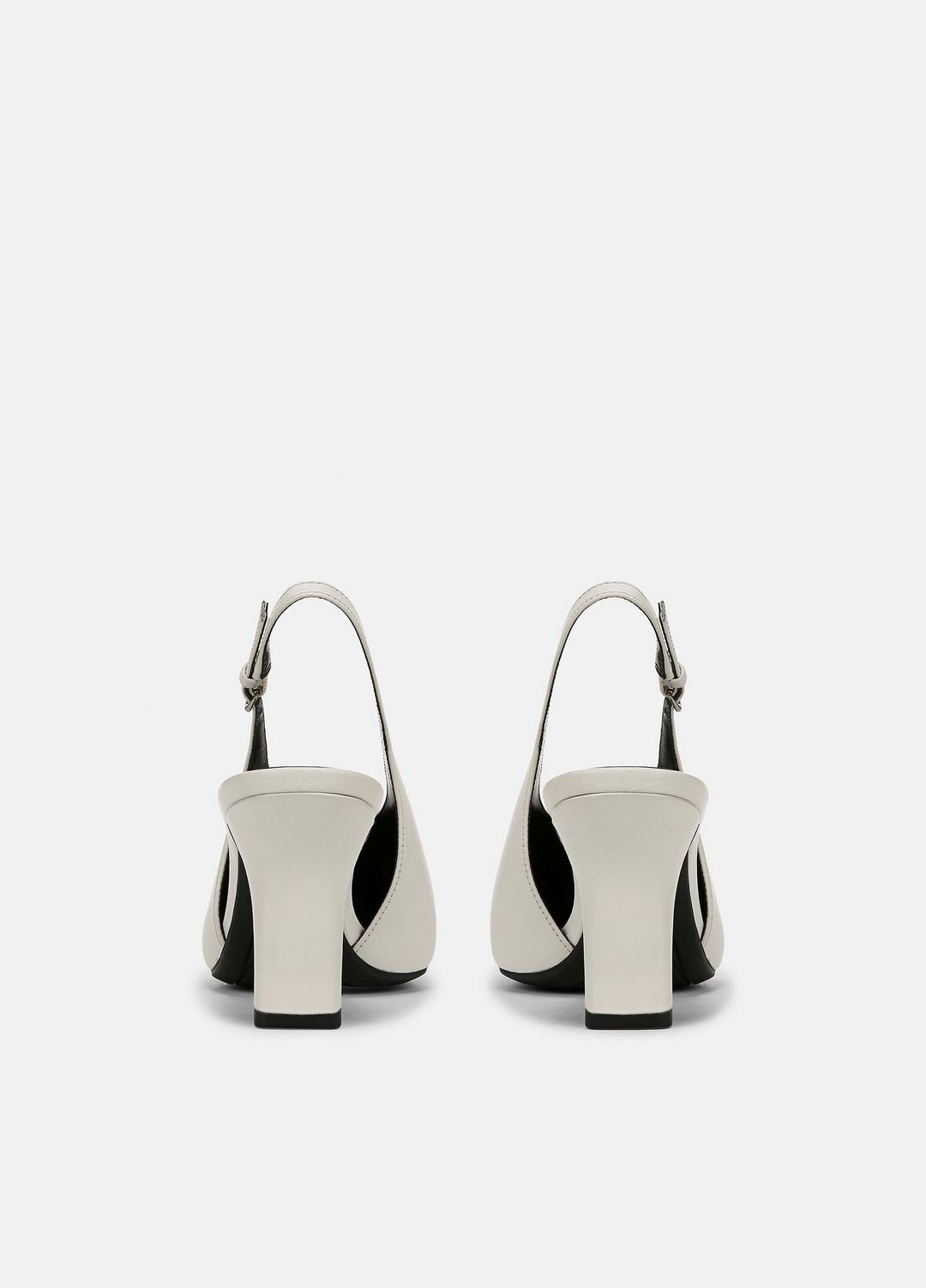 Devi Leather Slingback Pump in Shoes - MILK | VINCE Sale