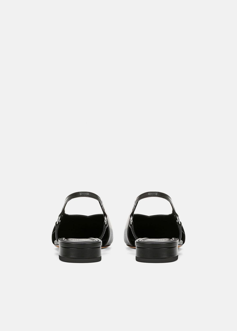 Ines Leather Slingback Flat in Shoes - BLACK | VINCE Sale