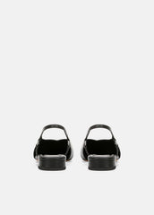 Ines Leather Slingback Flat in Shoes - BLACK | VINCE Sale