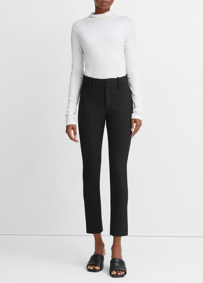 High Rise Cigarette Pant in Pants & Shorts - BLACK | VINCE Sale