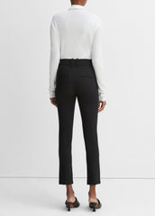 High Rise Cigarette Pant in Pants & Shorts - BLACK | VINCE Sale