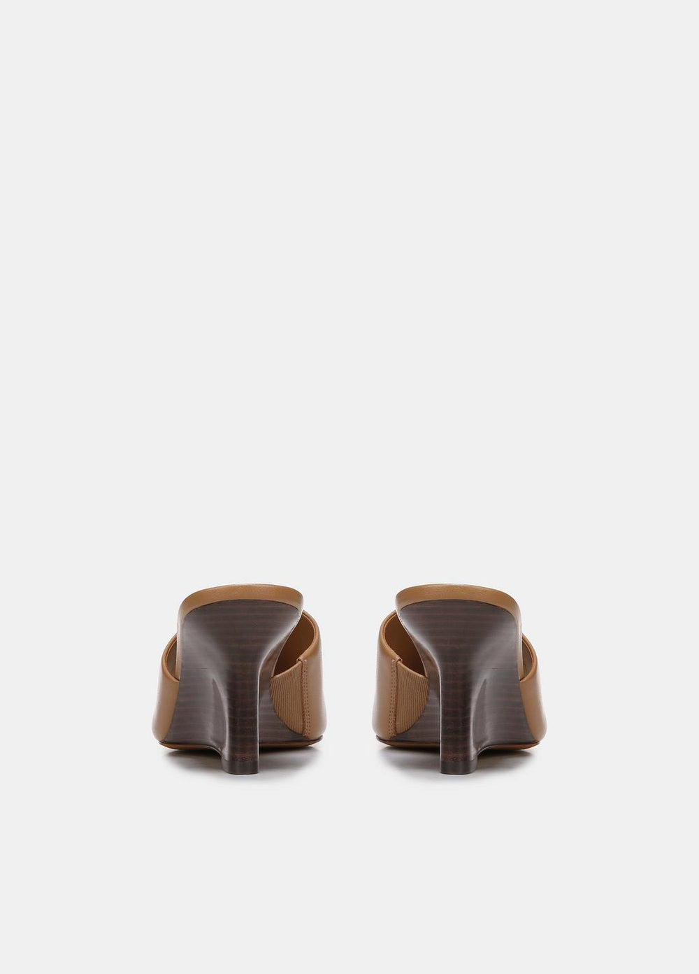 Pia Leather Wedge Sandal in Shoes - TAN | VINCE Sale