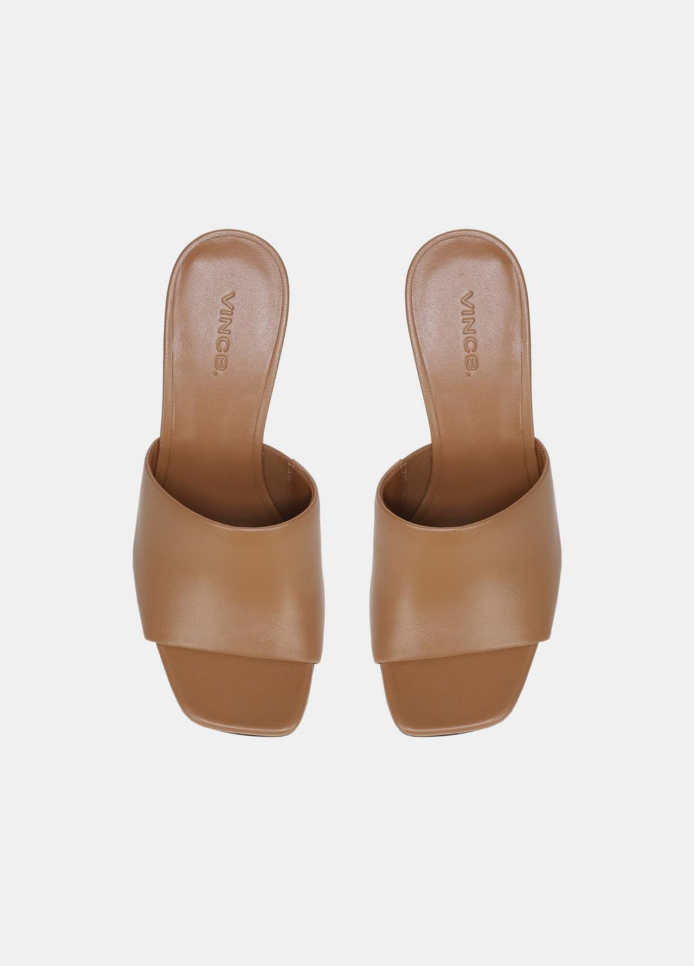Pia Leather Wedge Sandal in Shoes - TAN | VINCE Sale