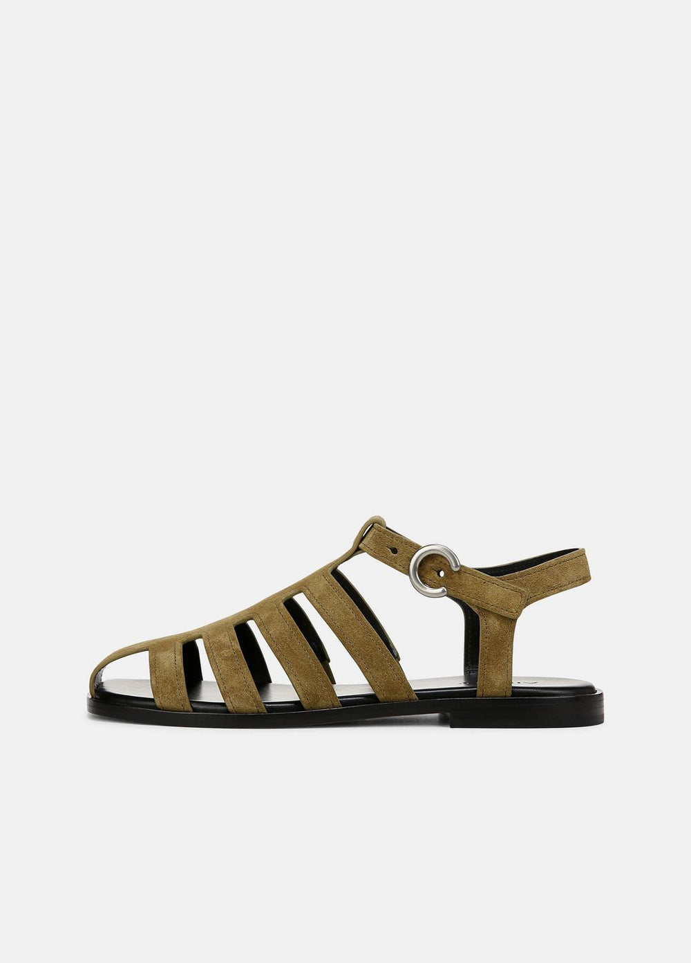 Melina Suede Fisherman Sandal in Shoes - OLIVE WOOD | VINCE Sale
