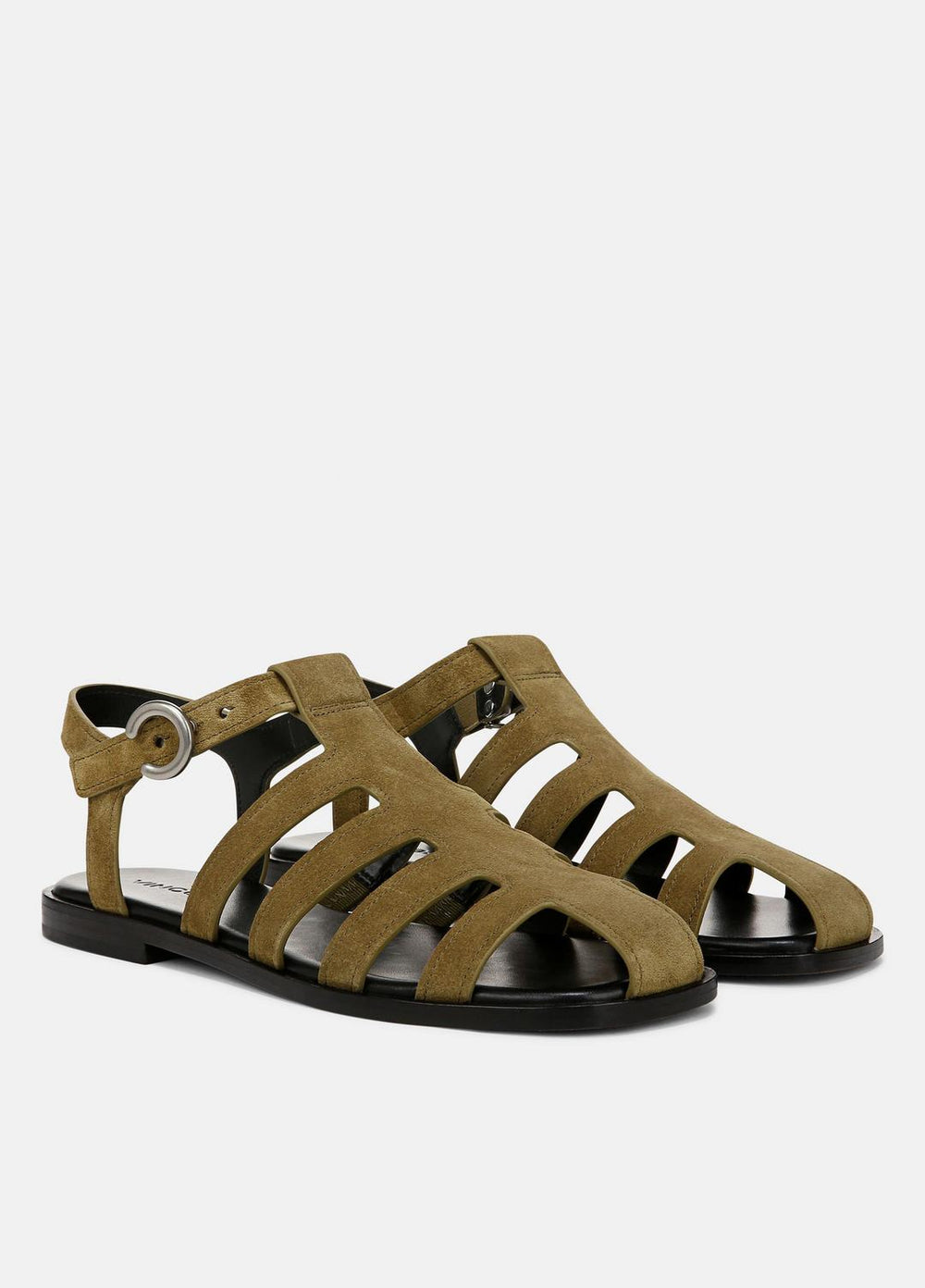 Melina Suede Fisherman Sandal in Shoes - OLIVE WOOD | VINCE Sale