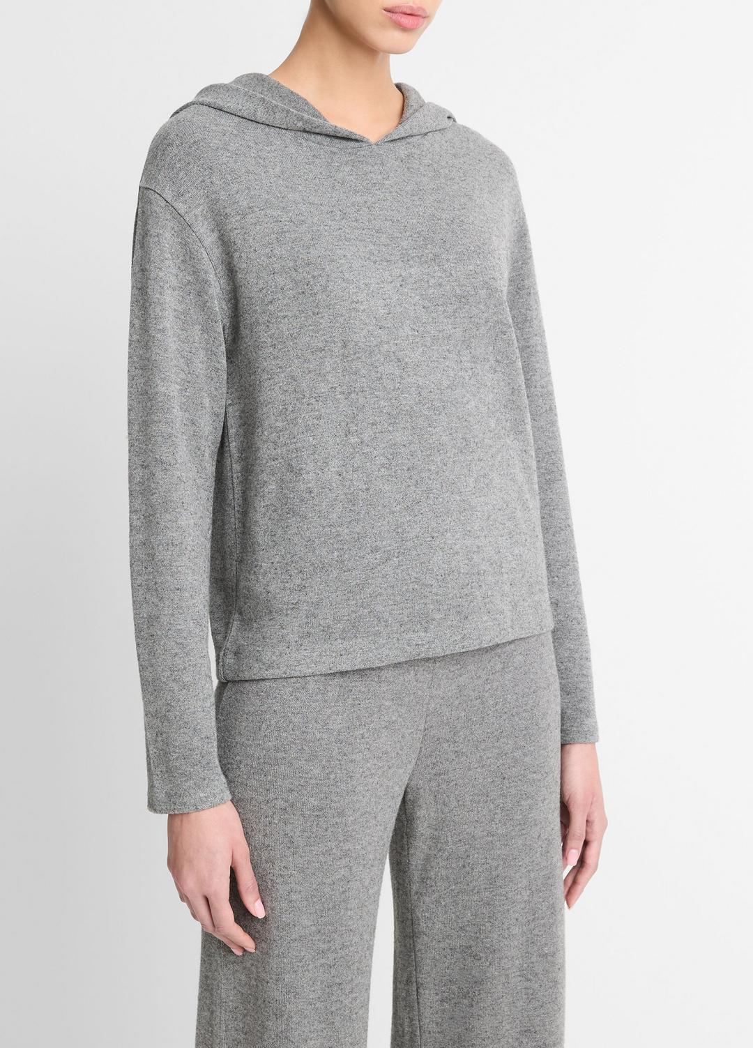 Cozy Long-Sleeve Hoodie in Shirts & Tees - DARK HEATHER GREY | VINCE Sale