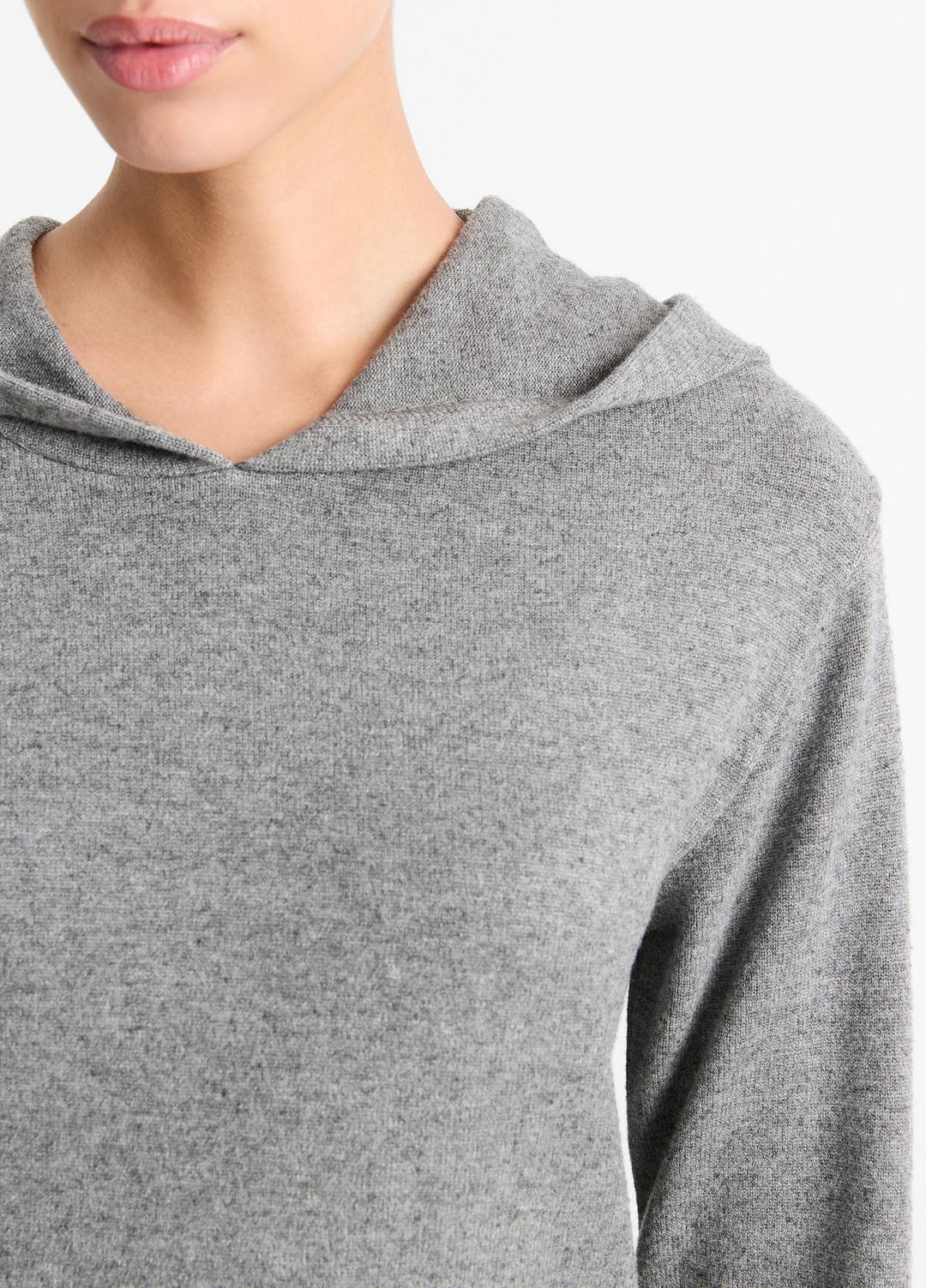 Cozy Long-Sleeve Hoodie in Shirts & Tees - DARK HEATHER GREY | VINCE Sale