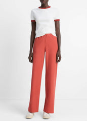 Cotton-Blend High-Waist Bias Pant in Pants & Shorts - TERRA | VINCE Sale