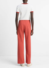 Cotton-Blend High-Waist Bias Pant in Pants & Shorts - TERRA | VINCE Sale