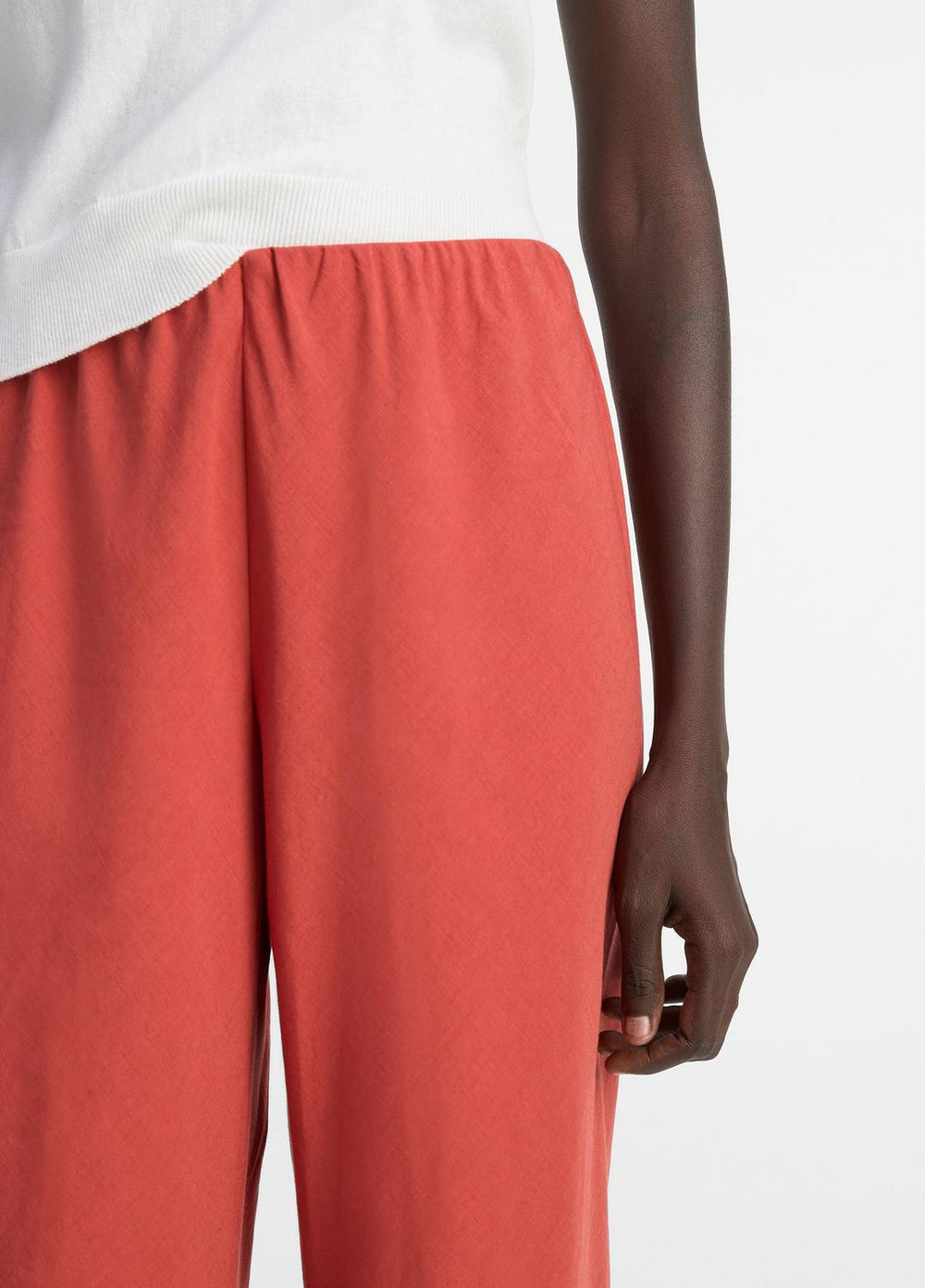 Cotton-Blend High-Waist Bias Pant in Pants & Shorts - TERRA | VINCE Sale
