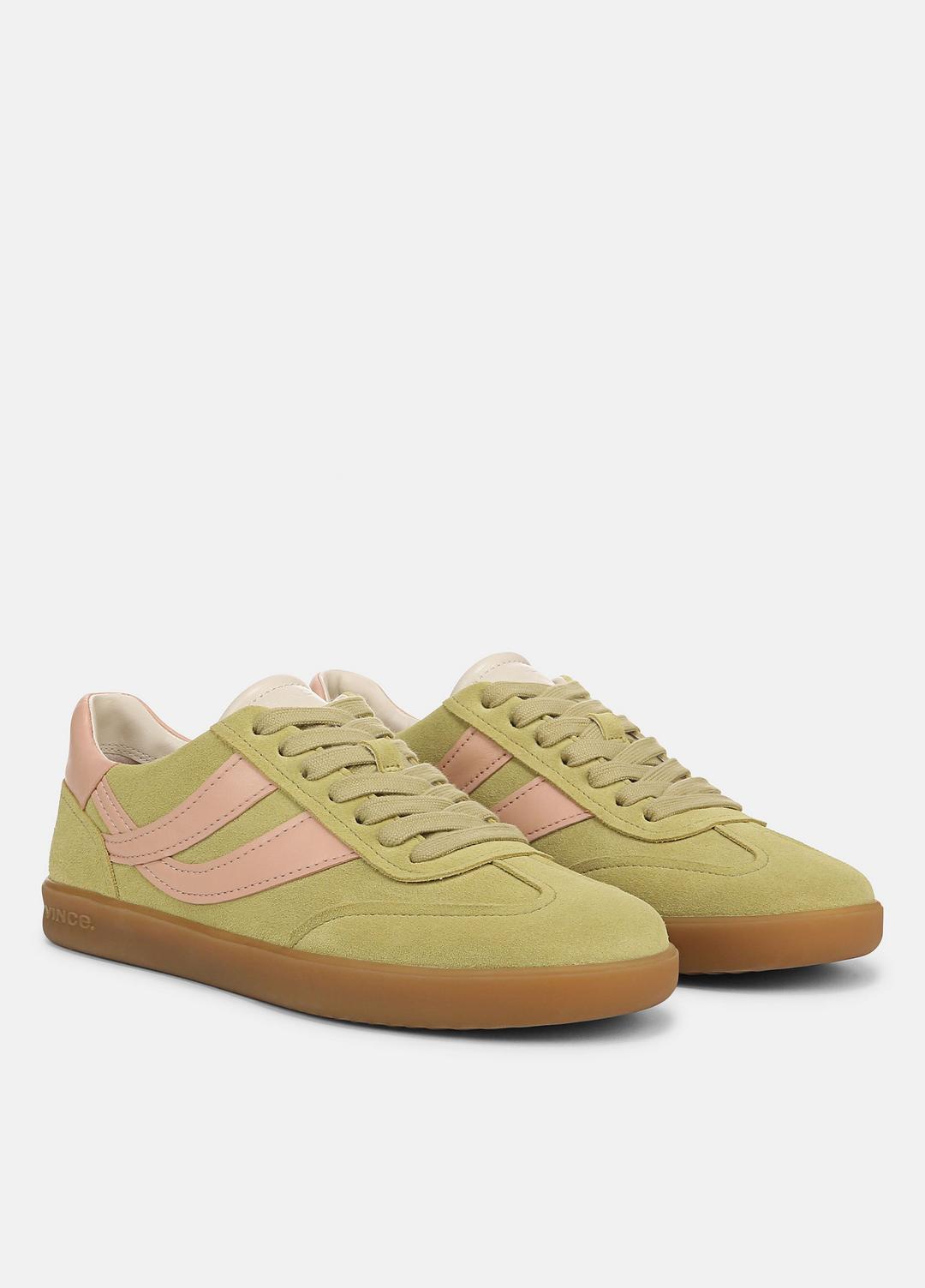 Oasis Suede & Leather Sneaker in Shoes - DRIED CITRUS/LOTUS BLUSH | VINCE Sale