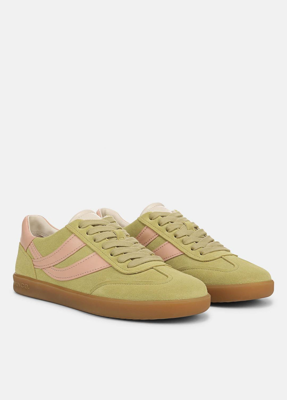 Oasis Suede & Leather Sneaker in Shoes - DRIED CITRUS/LOTUS BLUSH | VINCE Sale