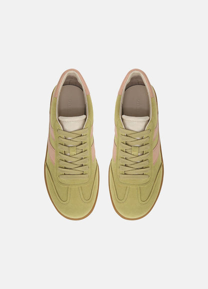 Oasis Suede & Leather Sneaker in Shoes - DRIED CITRUS/LOTUS BLUSH | VINCE Sale