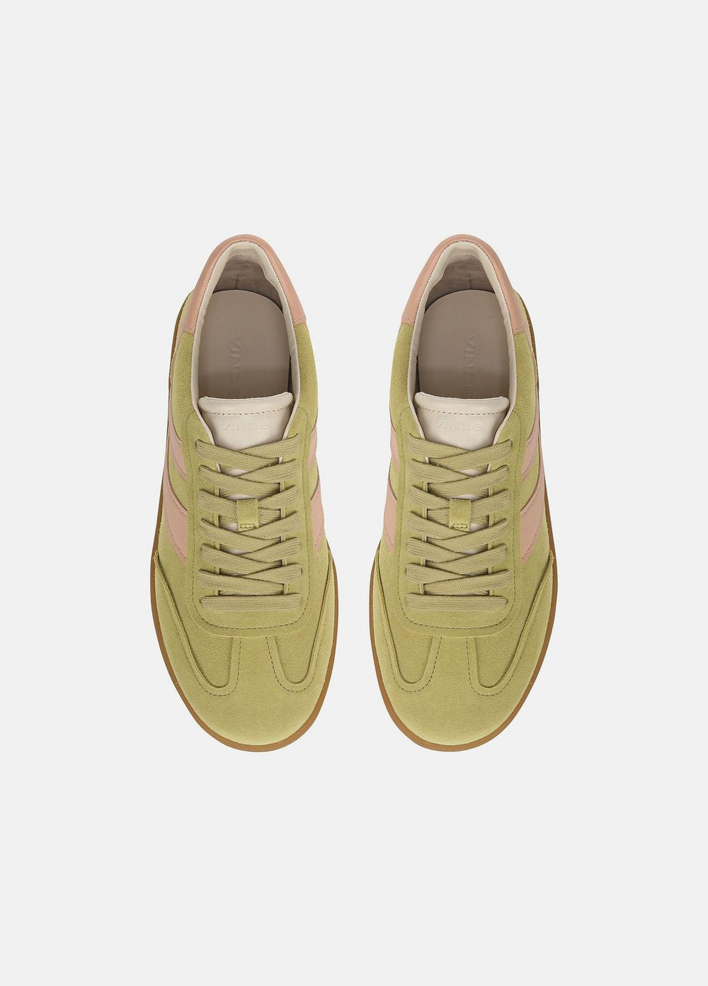 Oasis Suede & Leather Sneaker in Shoes - DRIED CITRUS/LOTUS BLUSH | VINCE Sale