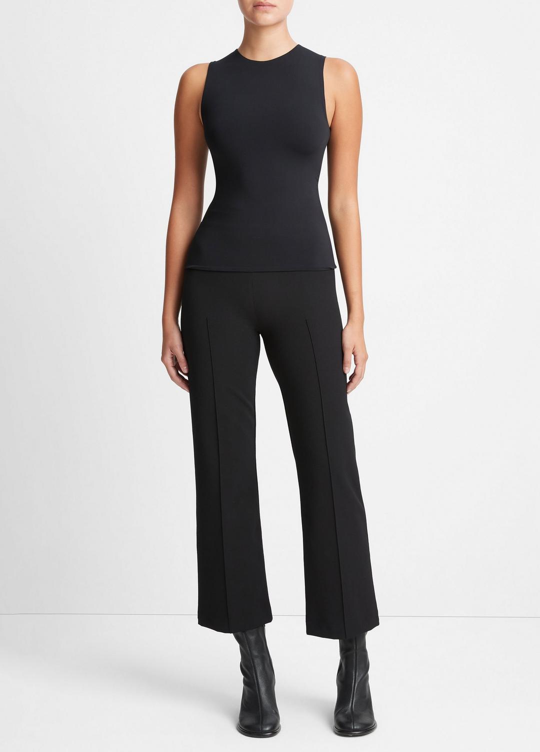Stretch-Jersey Shell in Shirts & Tees - BLACK | VINCE Sale